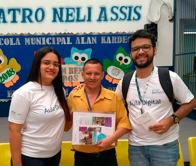 Con el profesor José Roberto Alencar.