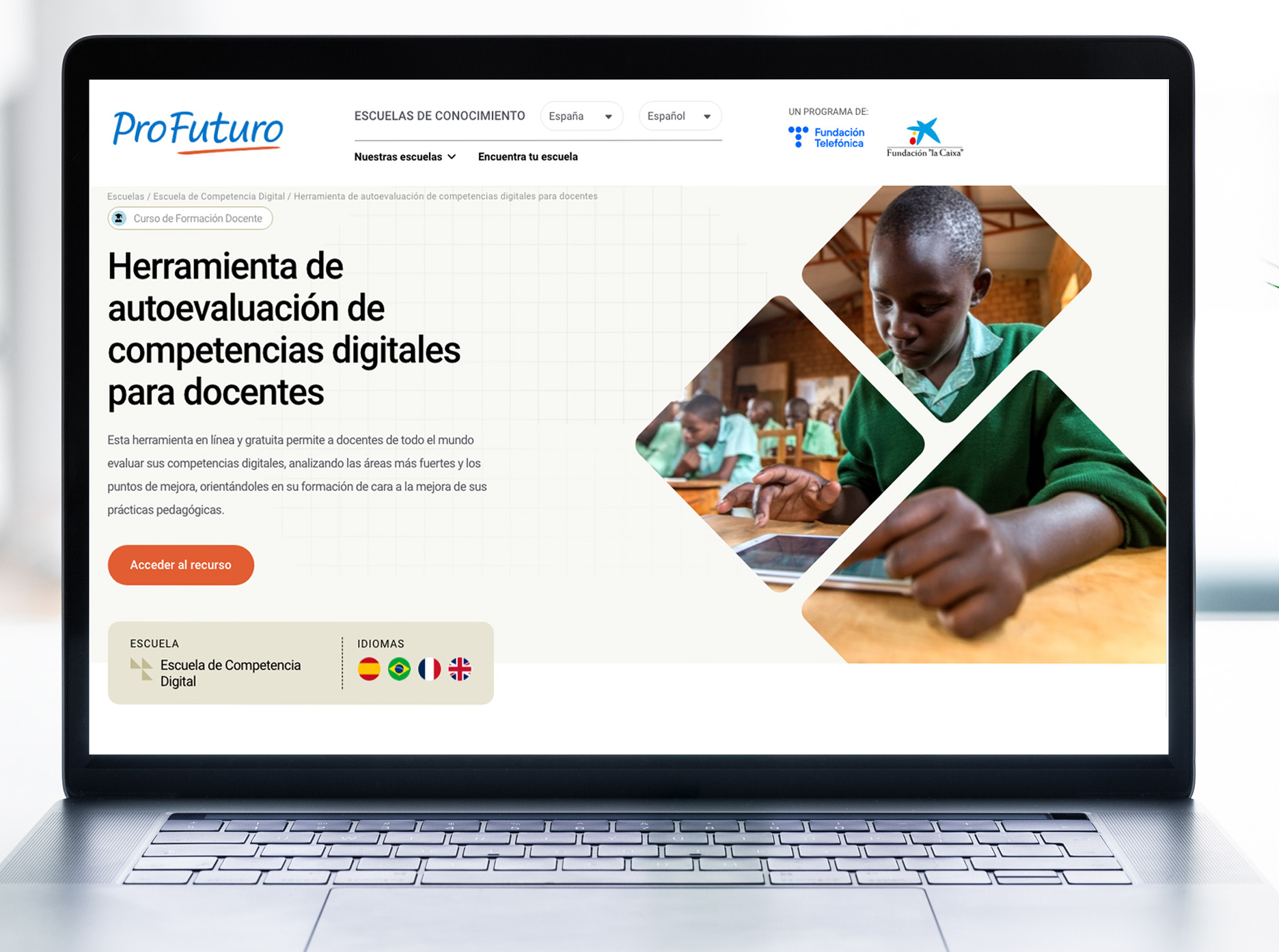 ProFuturo’s “Digital Skills Self-Assessment for Teachers” tool continues to be a reference in the education sector