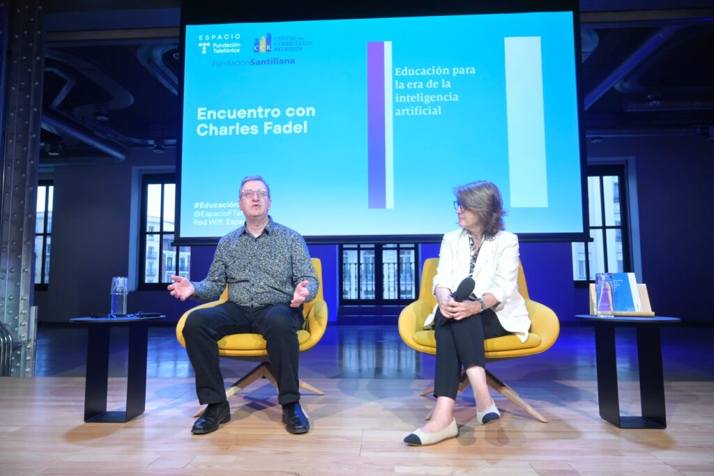 Charles Fadel y Magdalena Brier en el Espacio Fundación Telefónica.