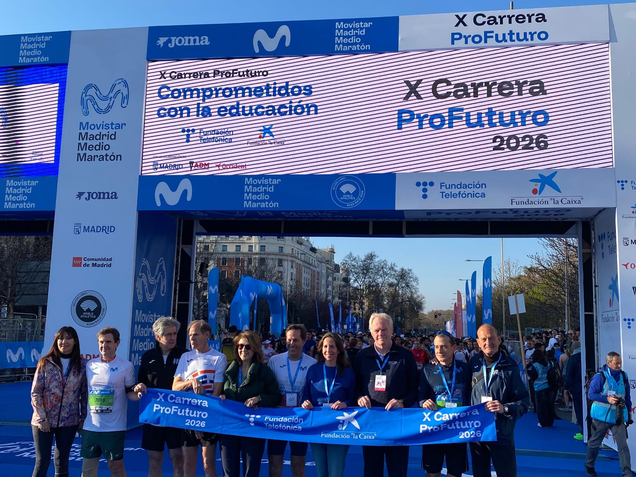 La carrera solidaria de Fundación Telefónica y Fundación “la Caixa” celebra su X edición