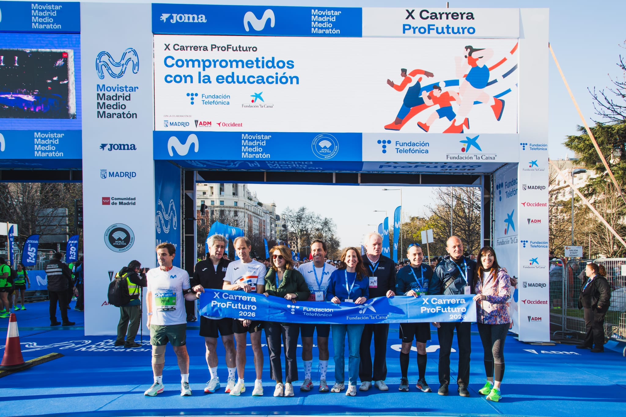 La carrera solidaria de Fundación Telefónica y Fundación “la Caixa” celebra su X edición