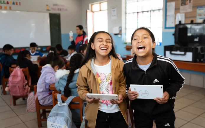 Imagen de una escuela en Cajamarca (Perú) Imagen de una escuela en Cajamarca (Perú)