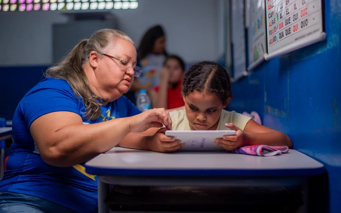 Escuela de ProFuturo en Brasil.