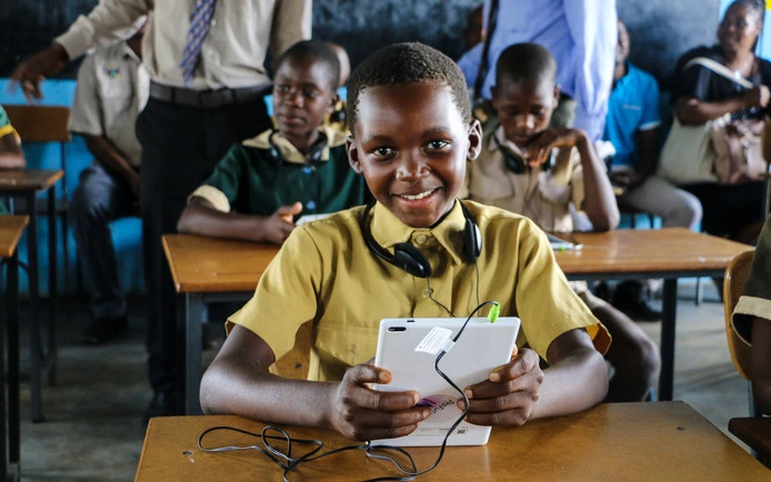 Imagen de una escuela de ProFuturo en Zimbabue. Imagen de una escuela de ProFuturo en Zimbabue.